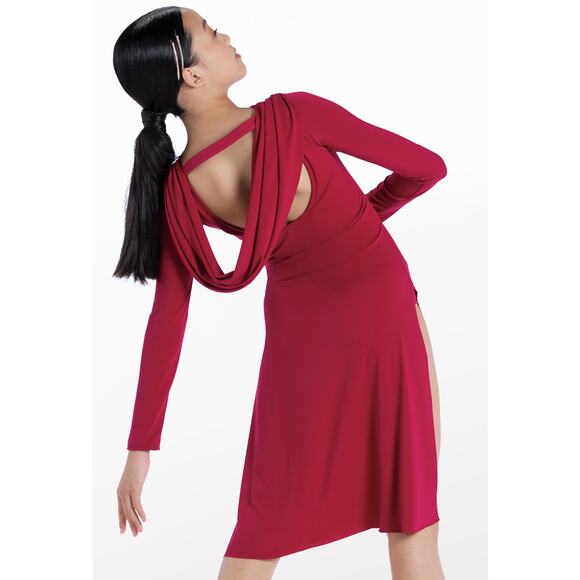 Dance Costume Weissman 12285 Small Adult Rust Contemporary Modern Lyrical - Picture 2 of 3